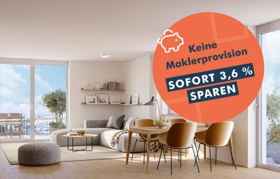 4-Zimmer Eckwohnung mit zwei Balkonen mit 21 m² und gratis Balkon-Kraftwerk (West-Nord)