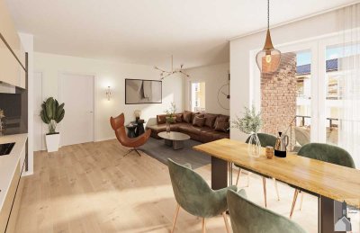 Wohnen mit Geschichte & Komfort: 3-Zimmer-Whg. mit Balkon in ehemaliger Kirche!