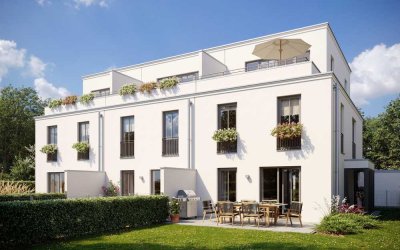 Klimafreundliche KfW 40 Neubau-Häuser 
Modern. Zentral. Real geteilt.Haus Ost.