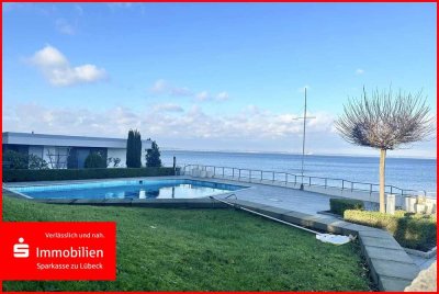 Maisonette-Wohnung mit Ostseeblick - mit Terrasse, Pool und Strandzugang