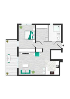LS62-WE2 / EG mit kleinem Garten