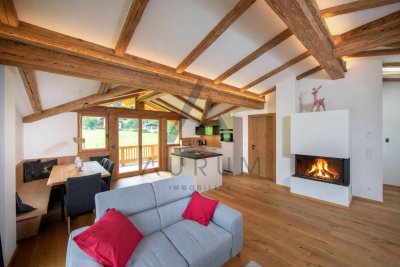 Miete: Traumhafte Dachgeschoss Wohnung mit Kamin und Lift