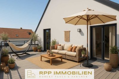 Neubau: 3-Zimmer Dachterrassentraum mit Westausrichtung - Fertigstellung erfolgt