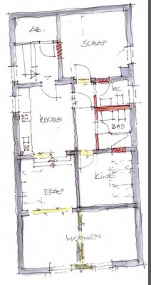 Erstbezug nach Kernsanierung: Großzügige 4-Zimmer-Wohnung mit eigenem Eingang & großem Garten