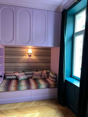 Extravagante Design Luxus-Wohnung im Altbau am Günthersburgpark (kein Fake)