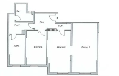 Schöne 3-Zimmer Altbauwohnung gegenüber von der Alster!