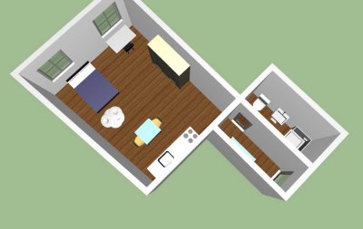 Schöne gepflegte 1-Zimmer-Wohnung in Straubing Zentrum (Whg. 7011)