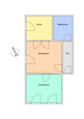 Schöne 2 Raumwohnung, Mietfrei nach Vereinbarung