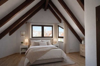 Helle 2-Zimmer Maisonette-Wohnung mit Balkon in Stuttgart-Degerloch