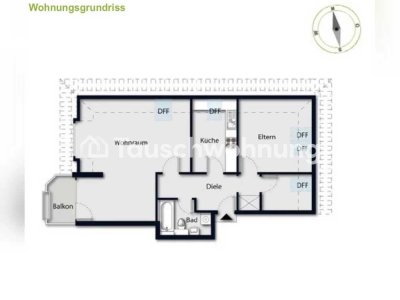 Tauschwohnung: Tausche meine 2,5-Zimmer-Wohnung in Poppenbüttel