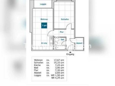 Tauschwohnung: 2 Raum Wohnung in Johannstadt gegen 3 Raum