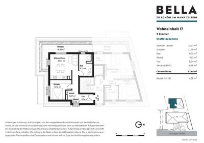 Exklusive, helle 2-Zimmer-Whg mit EBK und großer Dachterrasse in Norderstedt