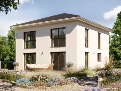 Schicke ELM BAU Stadtvilla  auf perfekt geschnittenem Grundstück :-)