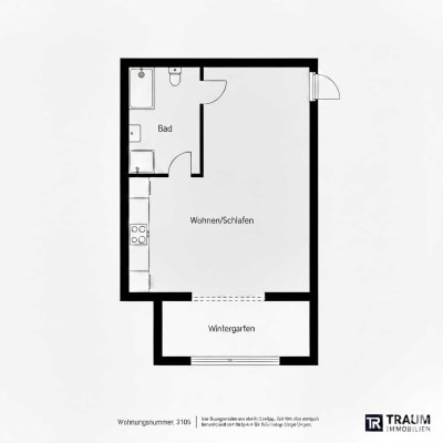 1-Zimmer Wohnung mit Balkon in Stuttgart-Vaihingen