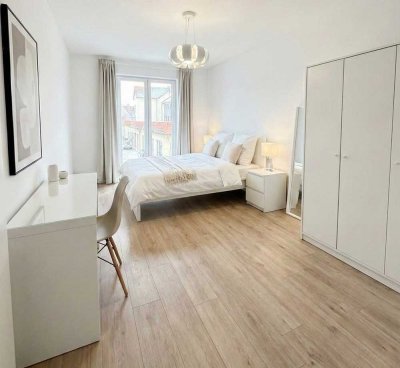 Möbliertes 1-Zimmer-Apartment im hochwertigen Neubau, Balkon, Fußbodenheizung