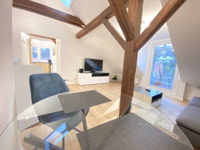 Möblierte Fachwerkwohnung mit 3x Minibalkon liebevoll eingerichtet