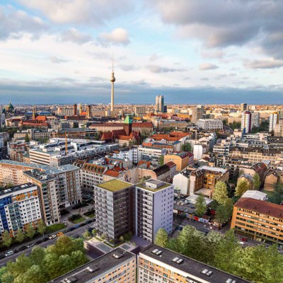 Mitte: Köpenicker Str.: u.a. VERMIETETE 1-Zi-NEUBAU-Whg. im 10. OG - 36 m² per SOFORT zu VERKAUFEN