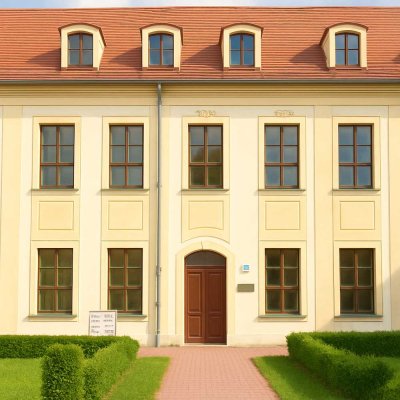 "Im Schloss unterm Dach" - 2-Raum-Wohnung im sanierten Schloß