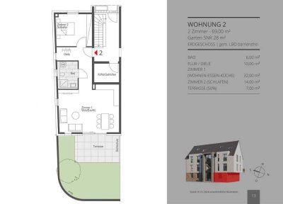 Erstbezug: Moderne 2-Zimmer-Wohnung mit Stellplatz in Calw - Stammheim