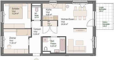 TOP 1.13 - Kirchdorf: Wohnglück Lisztstraße
