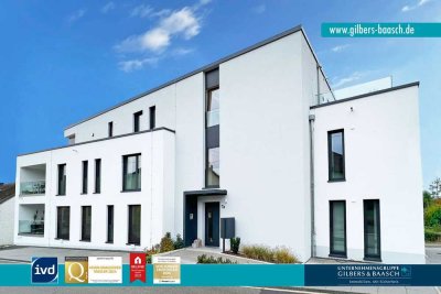Trierweiler-Sirzenich: wunderschöne Neubau-Duplexwohnung mit 3 ZKB + 2 Loggien + TG-Stellplatz