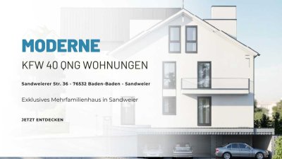 Barrierefreie 3-Zimmer KFW 40 QNG Neubauwohnung in Baden-Baden - Sandweier