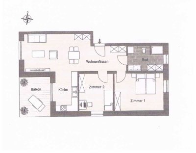 3-Zimmer-Neubauwohnung in Fulda-Dietershan. Ruhige Lage, Baujahr 2024