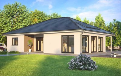 Exklusiv und stilvoll: Der große Winkelbungalow von Scanhaus