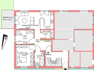 Erstbezug: 3-Zimmer-Wohnung in Münster (Hessen)