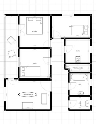 Helle 4-Zimmer-Wohnung mit Balkon im 2. OG in Ober-Ramstadt