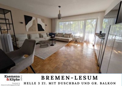 FREI AB 01.07.26: 3 Zi. mit Wannenbad, Einbauküche und Balkon