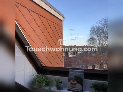 Tauschwohnung: Helle Dachgeschosswohnung am Friedrichsberger Park