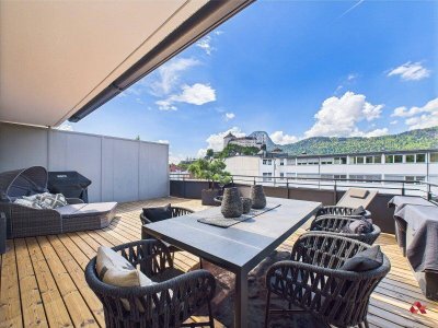 Exklusive Dachgeschoss-Maisonette mit Panoramaterrasse im Zentrum von Kufstein