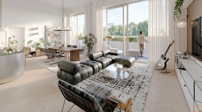 FUNKHAUS - Atelierwohnung mit vorgelagerter Terrasse und Parkblick