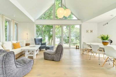 Juwel an der Flensburger Förde!   Modernes Wochenendhaus mit Sauna,  Kamin & Meerblick