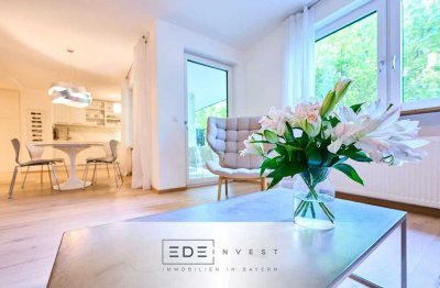 Moderne und stilvolle 4-Zimmer-Erdgeschosswohnung mit Südterrasse und Balkon in ruhiger Lage