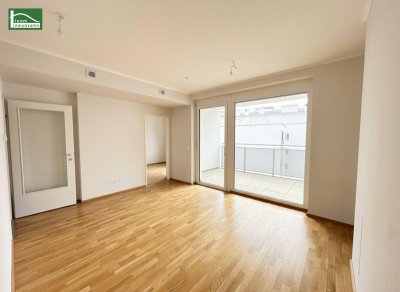 Modernes Wohnen im Mautner Markhof nahe der S-Bahn S7 Kaiserebersdorf! Große Loggia, Südausrichtung und GEMEINSCHAFTLICHE DACHTERRASSE!