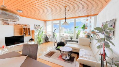 super sonnige Wohnung mit Blick zum Traunstein- und Traunsee