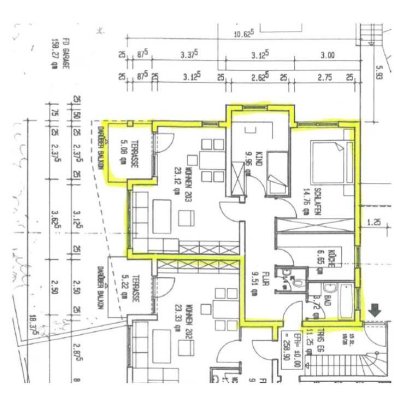3-Zimmer EG-Wohnung mit Terrasse
