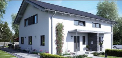 "NEUBAU" hochwertige DHH mit 120 m² Wohnfläche auf 300 m² Grund in Appertshofen!