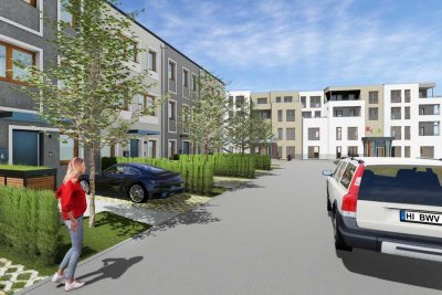 Familienfreundliche Stadthäuser im Ostend Quartier