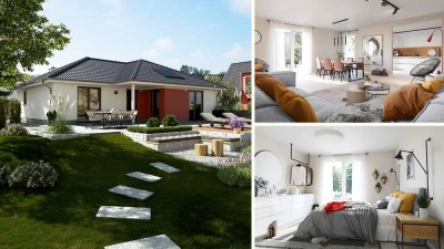 Barrierearmer Winkelbungalow 108, massiv neu gebaut zum Festpreis inkl. Grundstück und Schutzbriefen