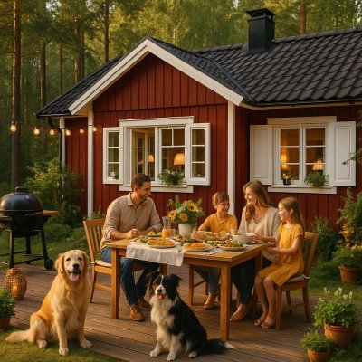 Charmantes Wochenendhaus im Grünen – renoviertes Refugium mit Stil