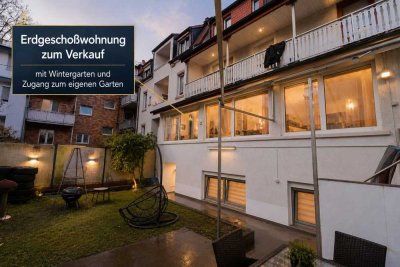 Jugendstilcharme trifft Erdgeschosswohnung mit Wintergarten & exklusivem Gartenbereich