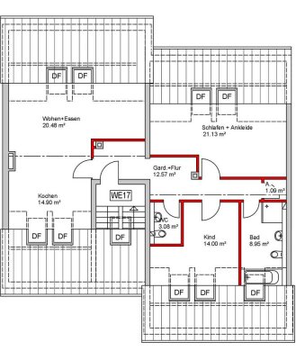 Erstbezug! Neu gebaute 4 Zimmer Penthouse Wohnung mit tollem Ausblick