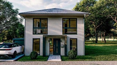 Schwafheim - Moderne Stadtvilla mit Garage, PV-Anlage, Wärmepumpe & West-Grundstück in ruhiger Lage!