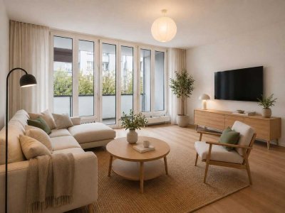 Schöne helle zwei Zimmer Wohnung mit Balkon und TG Stellplatz