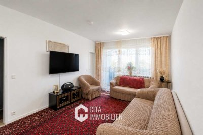 Vermietete 3-Zimmer-Wohnung mit Balkon, Aufzug & Garage in Frankfurt-Hausen