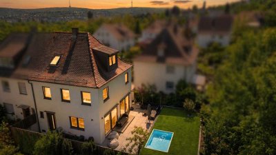 Moderne Doppelhaushälfte in Stuttgart – Stilvoll saniert mit Garten & Terrasse