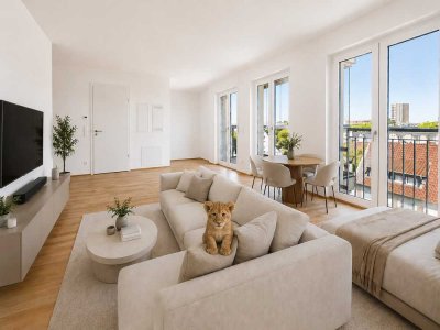 SCHWIND IMMOBILIEN - lichtdurchflutete Wohnung mit innovativem Cabrio-Wintergarten